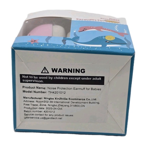 GARDTECH Baby Noise Protection Earmuffs Pink 0–3 Years Adjustable Headband - Picture 4 of 5